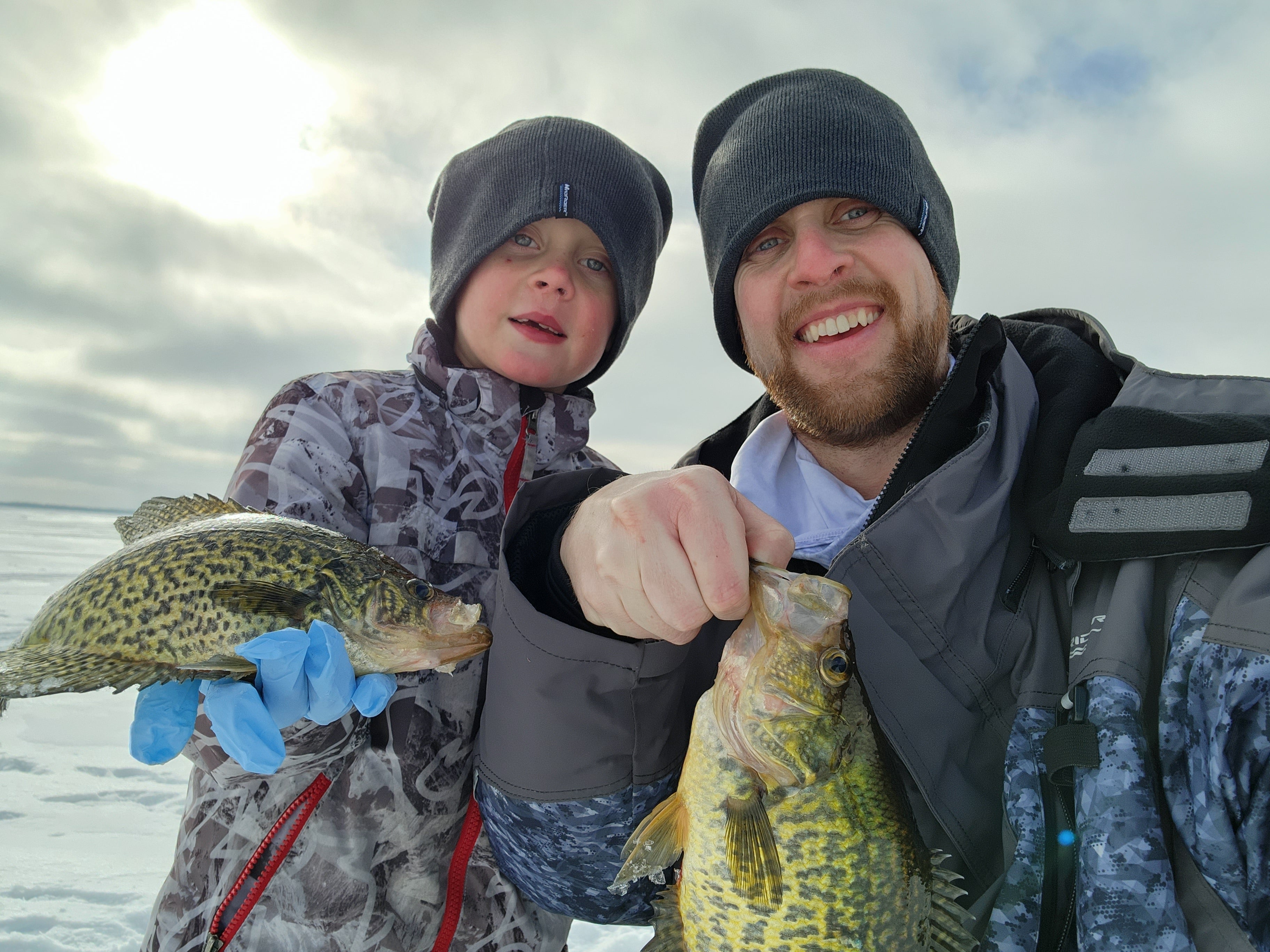 CRAZIEST DAY Ice Fishing with UNDERWATER CAMERA (So Many FISH! New