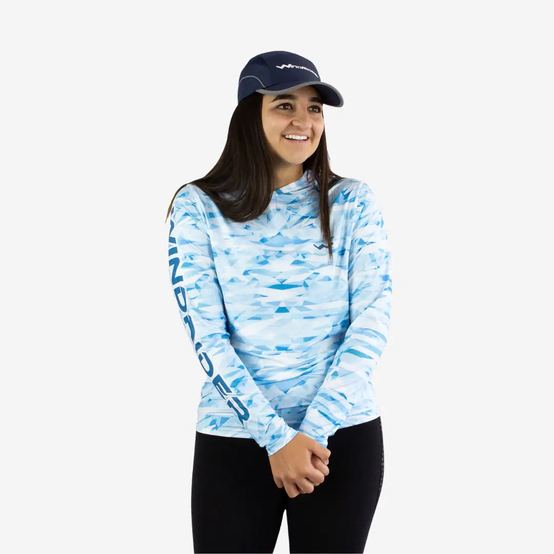 Women's HELIOS Hooded Sun Shirt - Hooded - Camo - WindRider