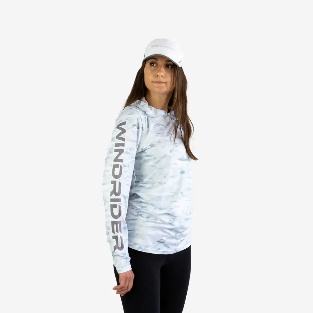 Women's HELIOS Hooded Sun Shirt - Hooded - Camo - WindRider