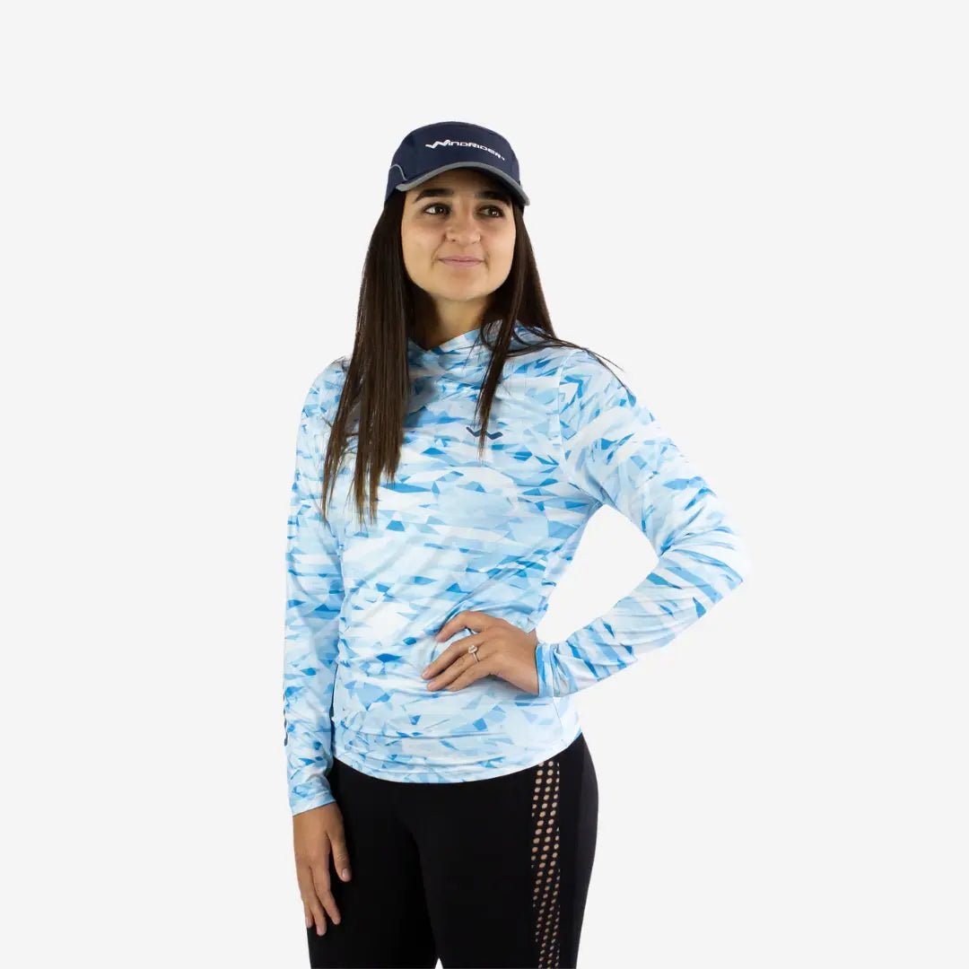 Women's HELIOS Hooded Sun Shirt - Hooded - Camo - WindRider