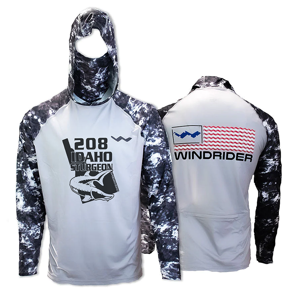 208 Idaho Sturgeon Atoll Fishing Shirt - Grey - WindRider