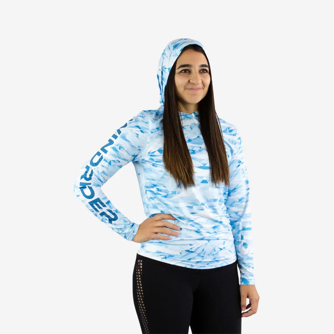 Women's HELIOS Hooded Sun Shirt - Hooded - Camo - WindRider