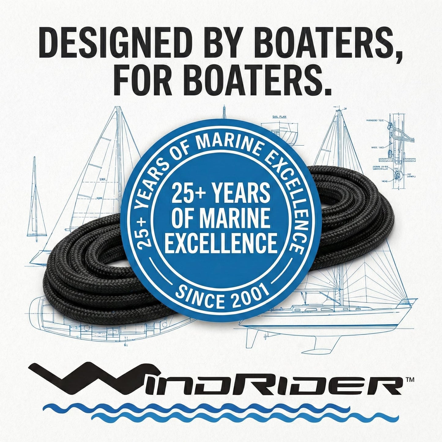 WindRider marine experience and dock-line brand story
