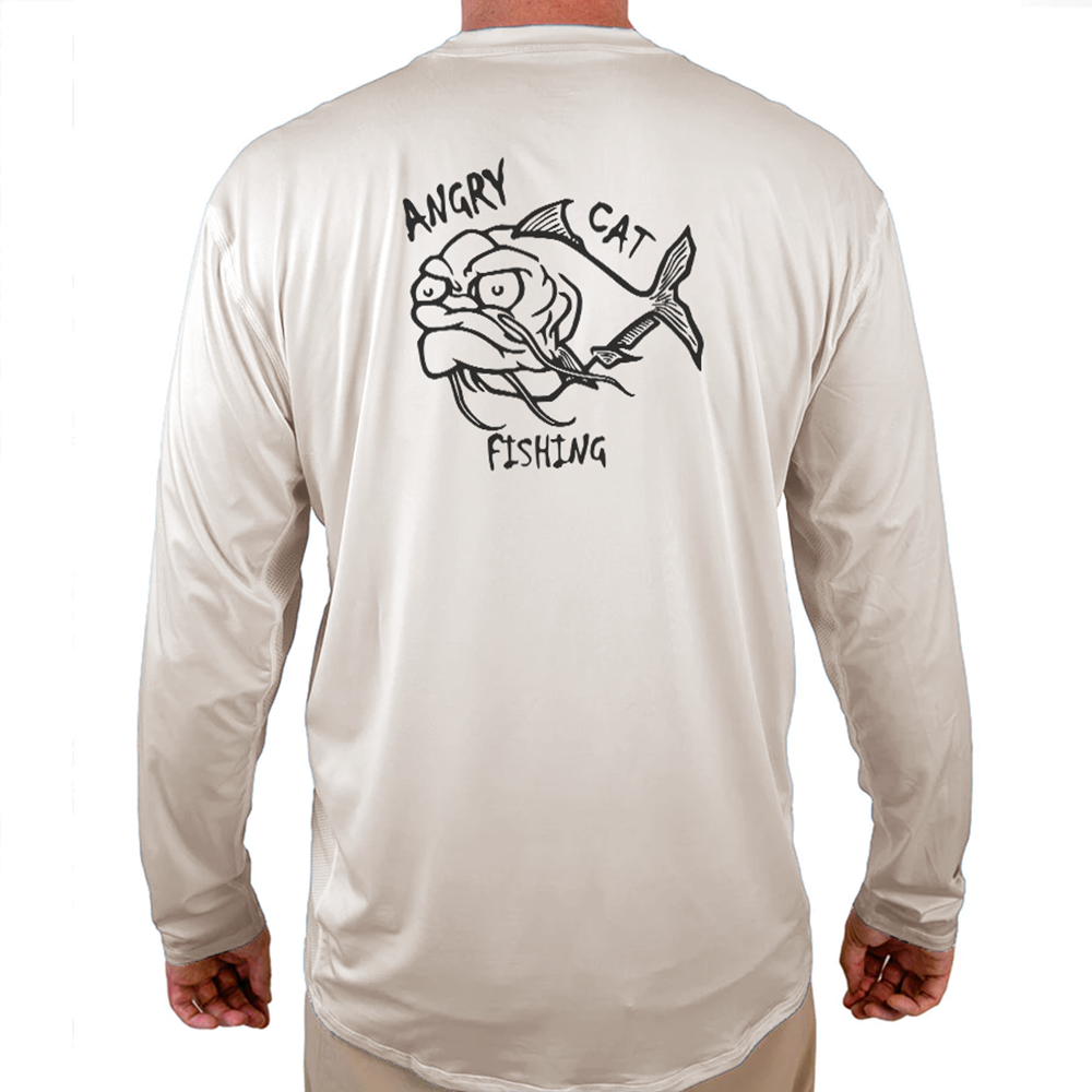 AngryCat Fishing Helios Fishing Shirt - White - WindRider