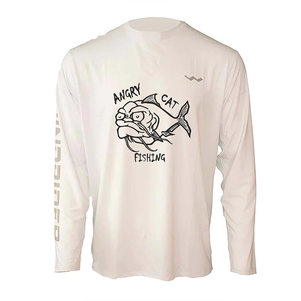 AngryCat Fishing Helios Fishing Shirt - White - WindRider