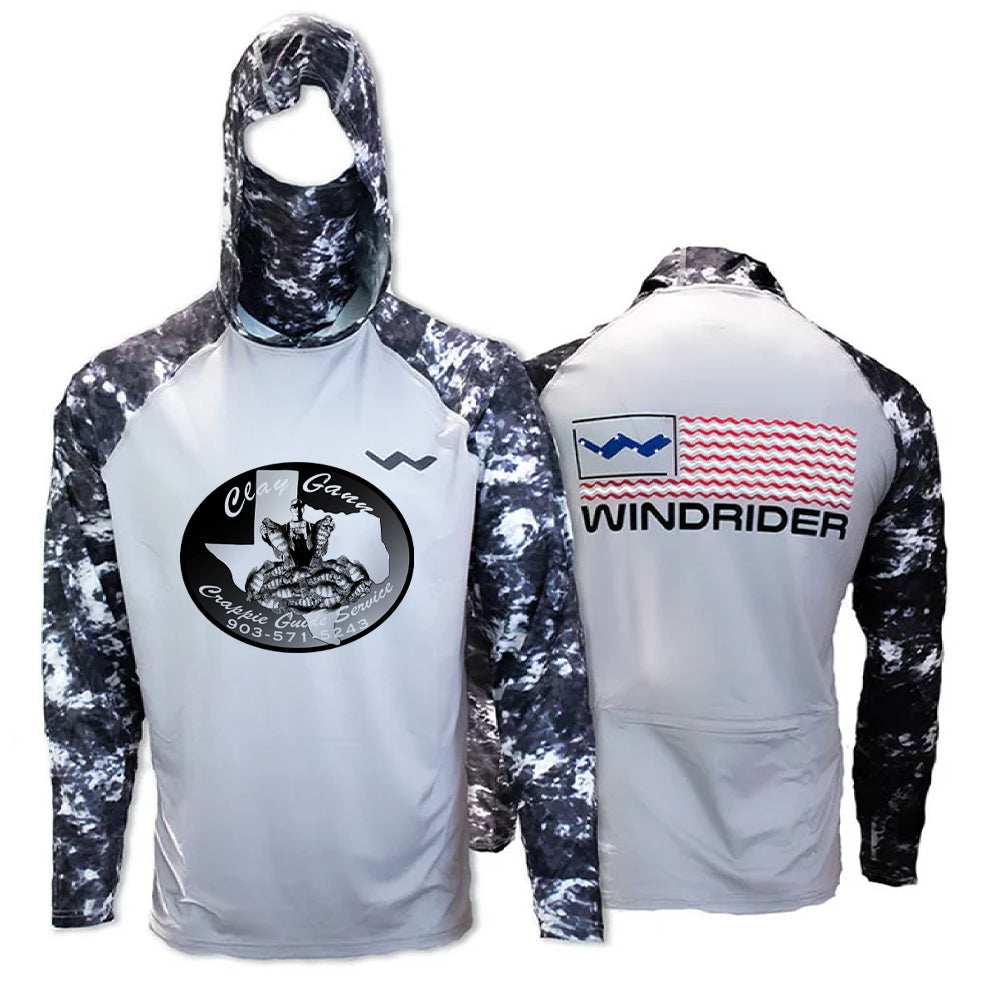 ClayGann.com Atoll Fishing Shirt - Grey - WindRider