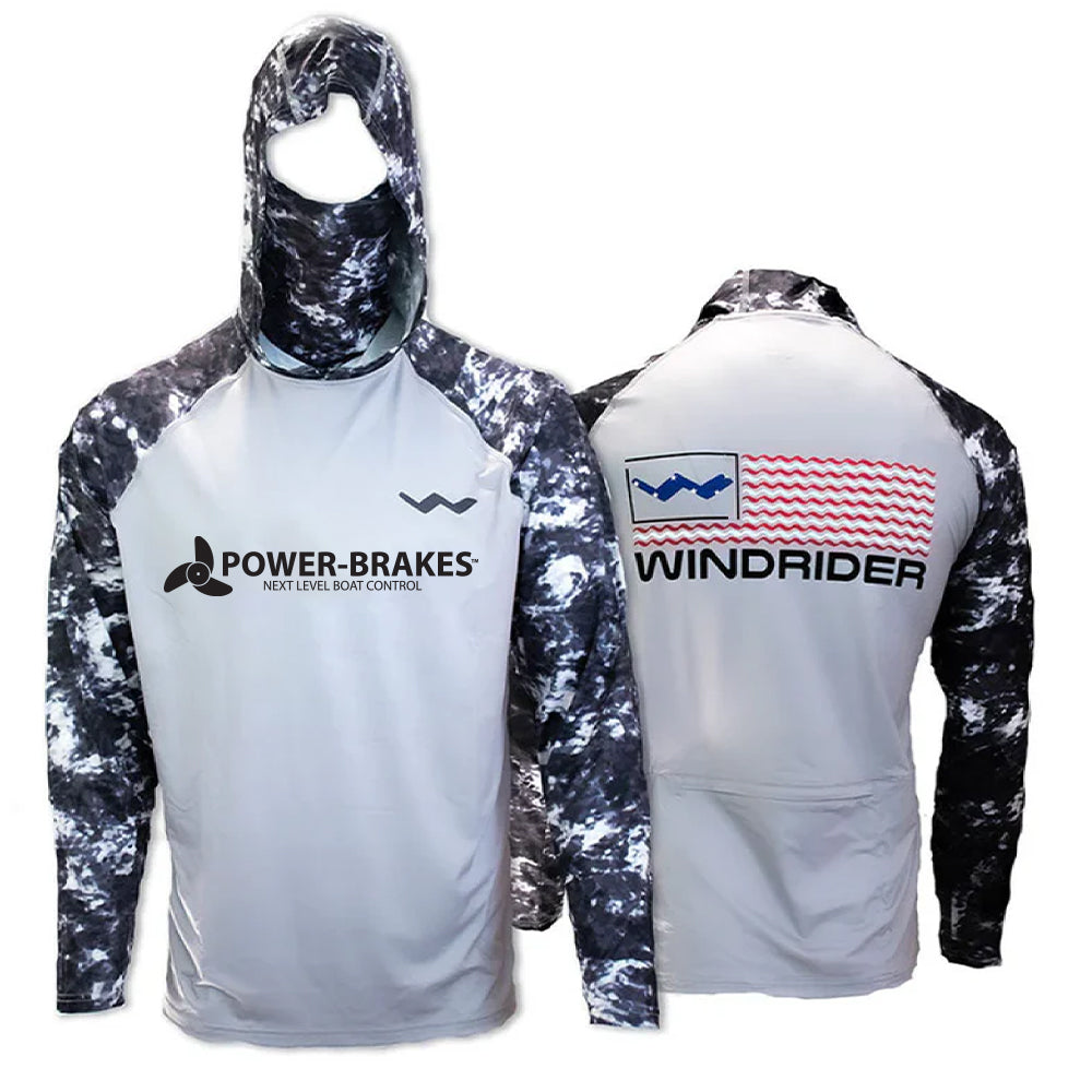 Power Brakes Atoll Fishing Shirt - Grey - WindRider