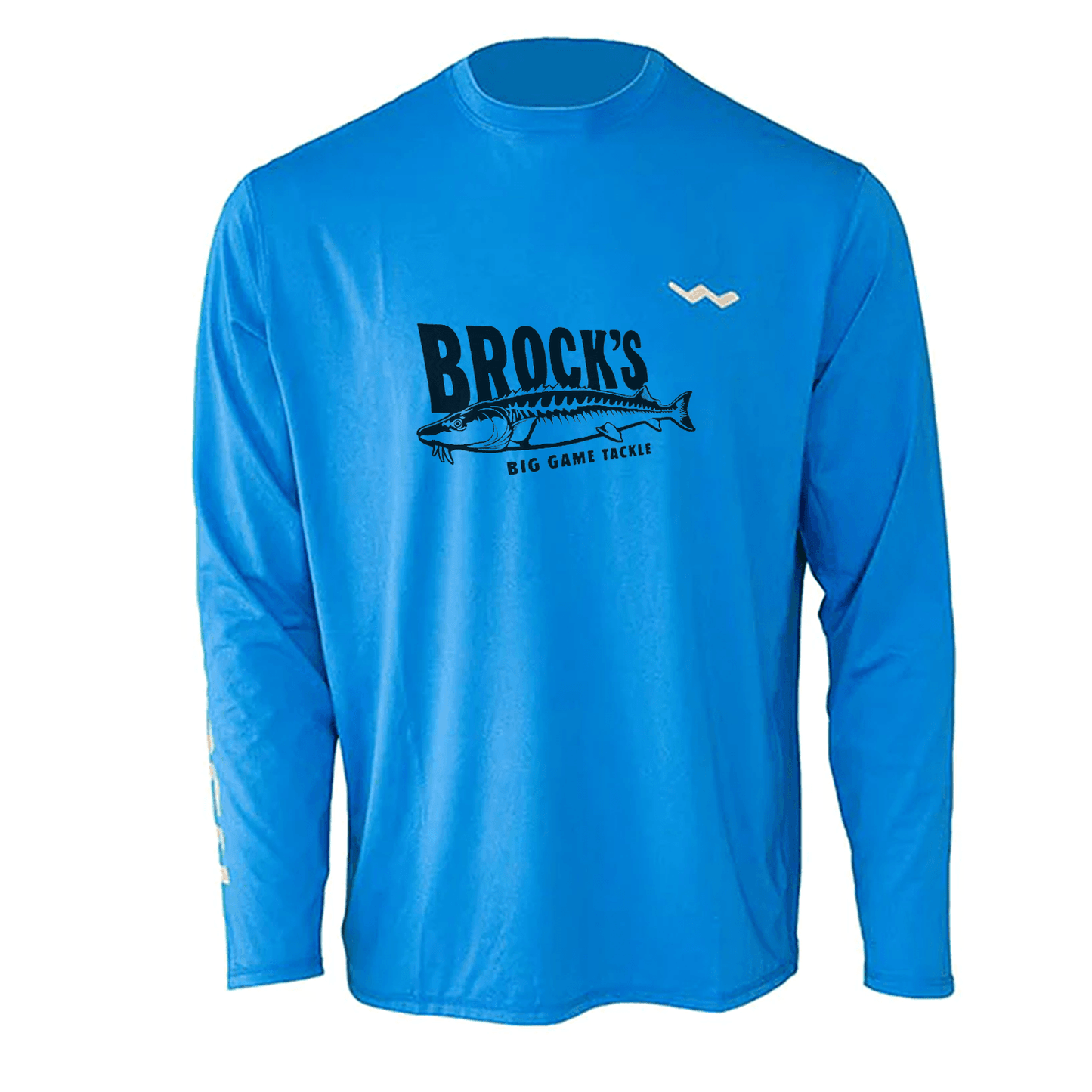 Brock's Big Game Tackle Helios Fishing Shirt - Blue - WindRider