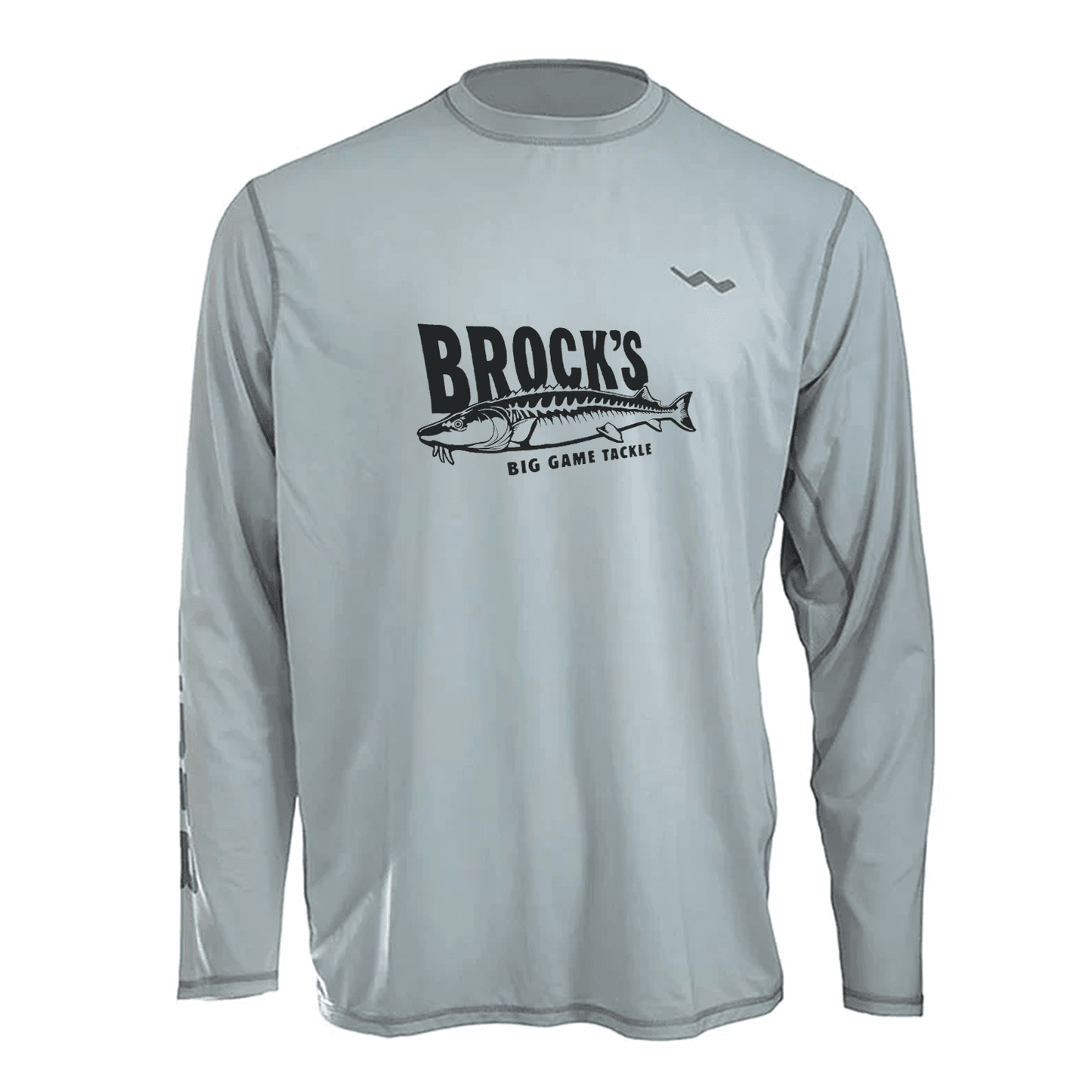 Brock's Big Game Tackle Helios Fishing Shirt - Grey - WindRider