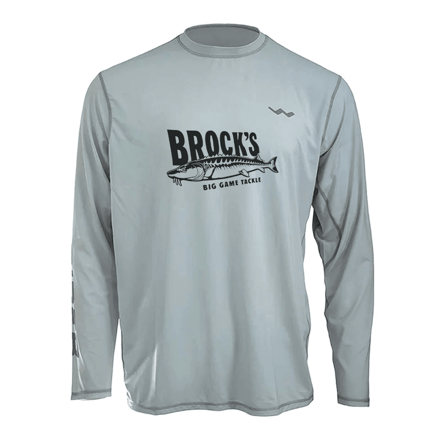 Brock's Big Game Tackle Helios Fishing Shirt - Grey - WindRider