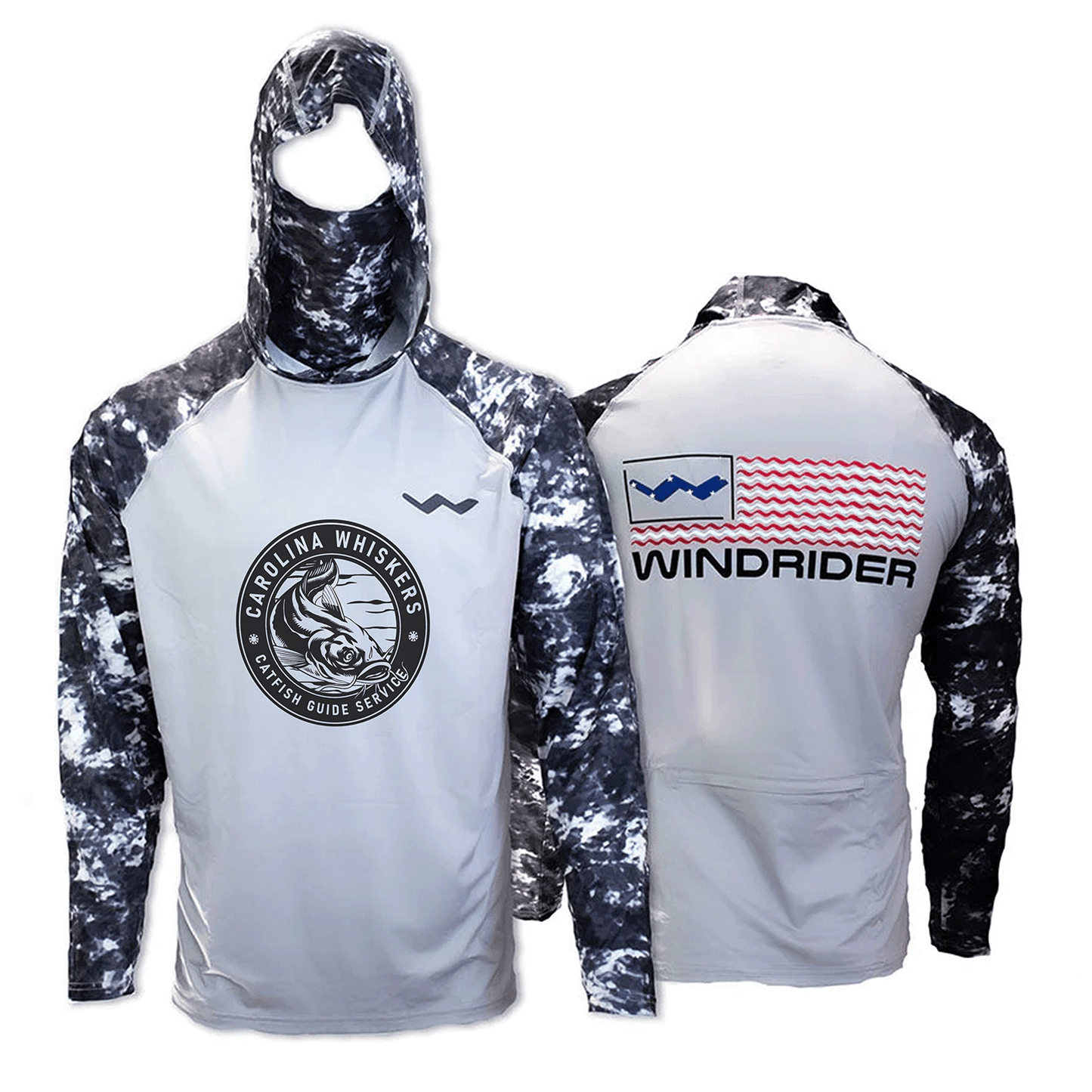 Carolina Whiskers Atoll Fishing Shirt - Grey - WindRider
