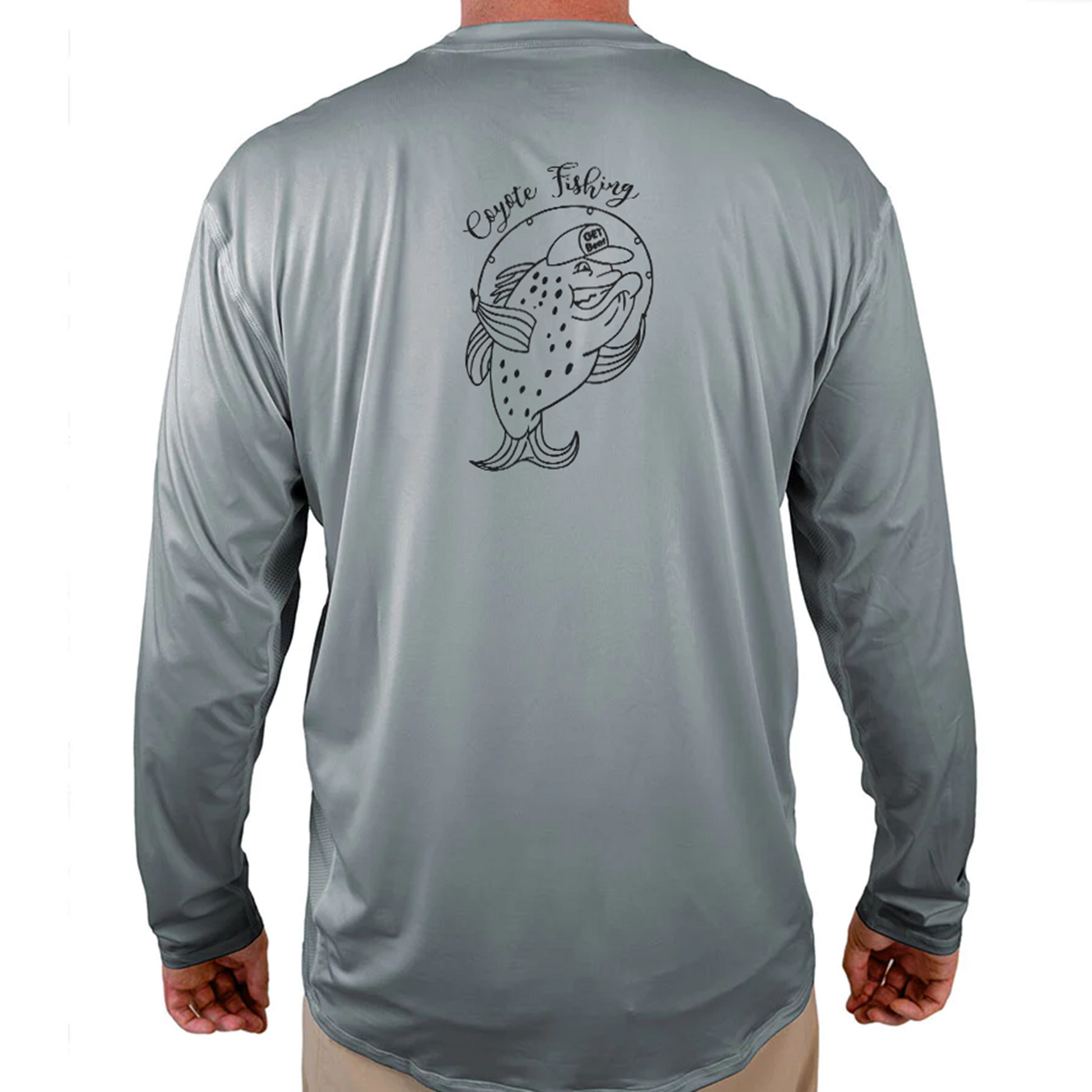 Coyote Fishing Helios Fishing Shirt - Grey - WindRider