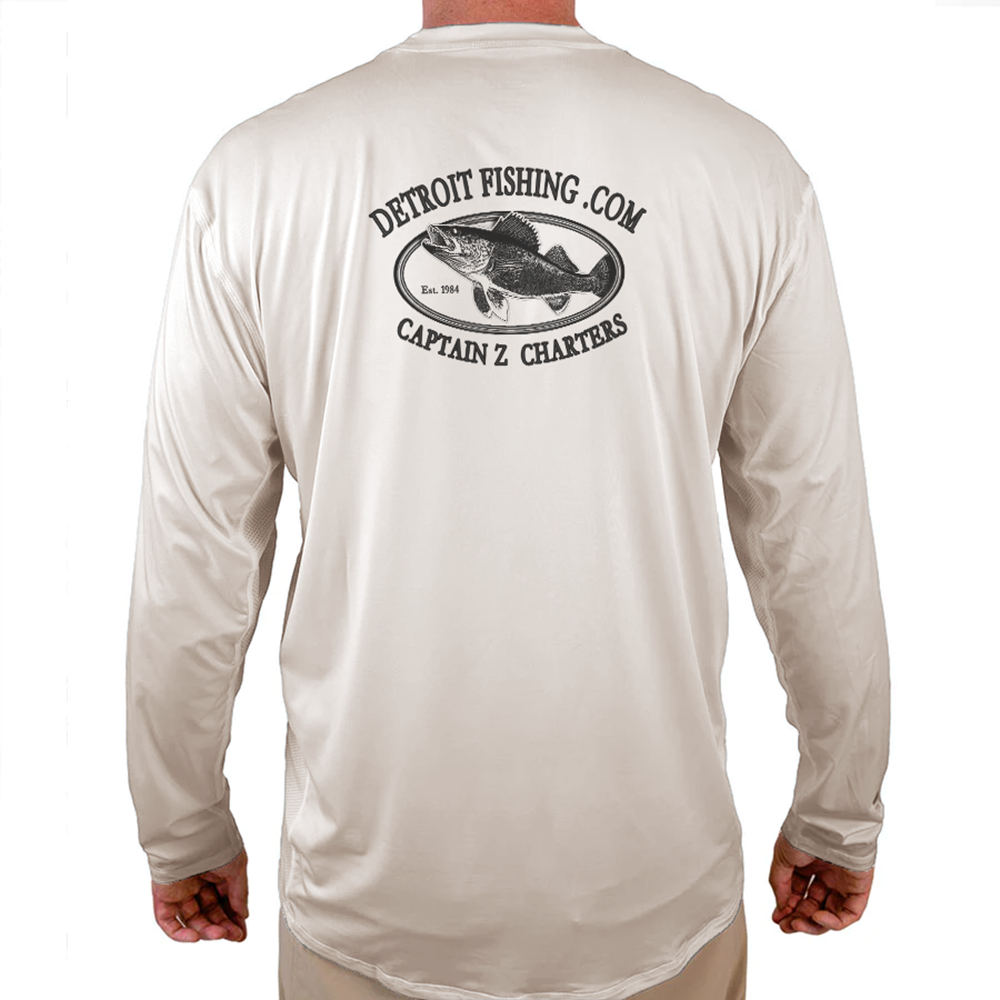 DetroitFishing.com Helios Fishing Shirt - White - WindRider