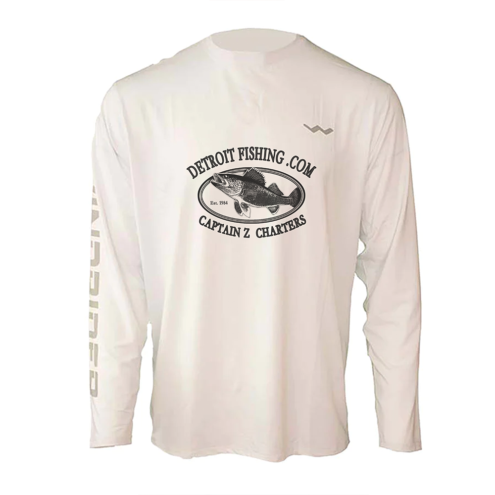 DetroitFishing.com Helios Fishing Shirt - White - WindRider