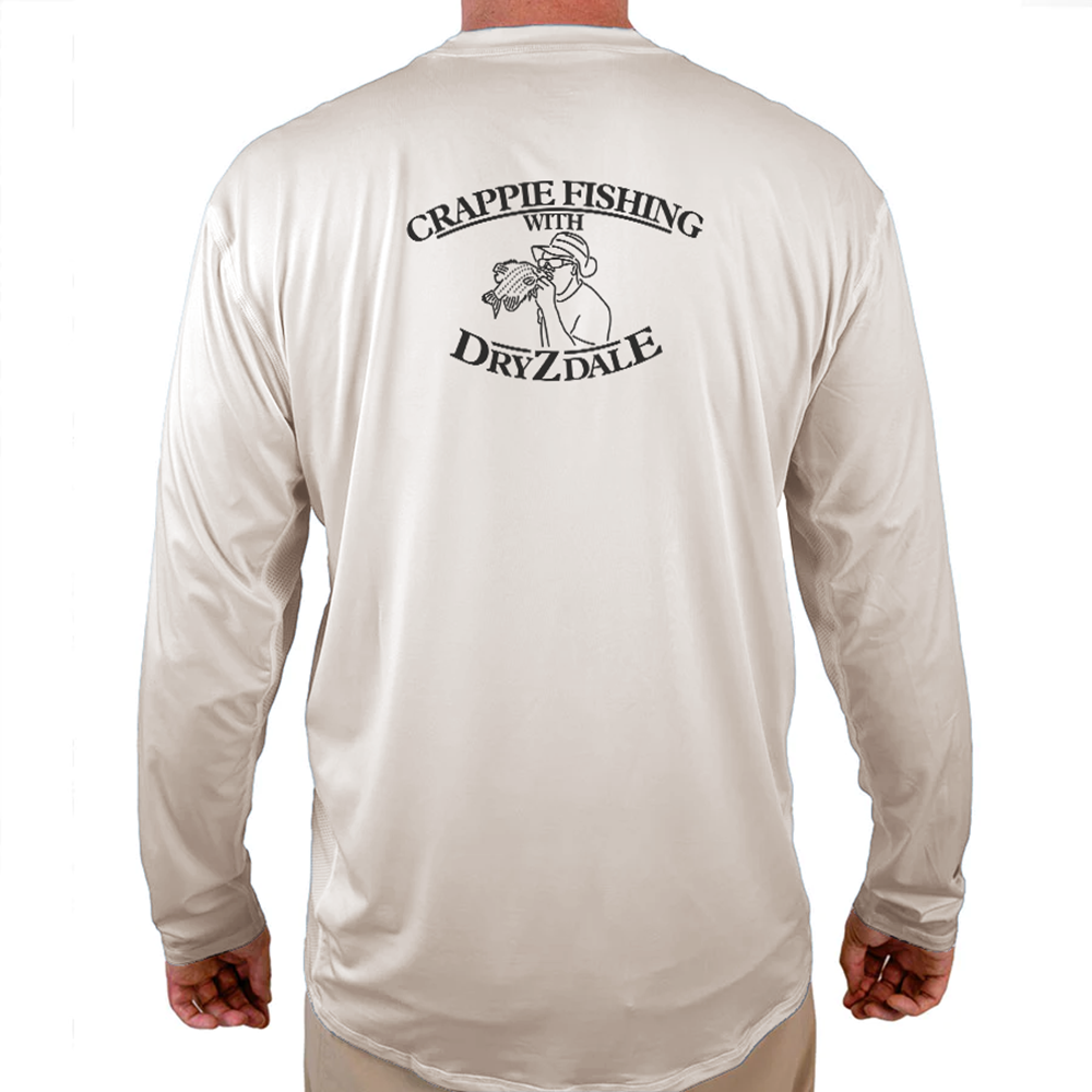 Crappie Fishing With Dryzdale Helios Fishing Shirt - White - WindRider