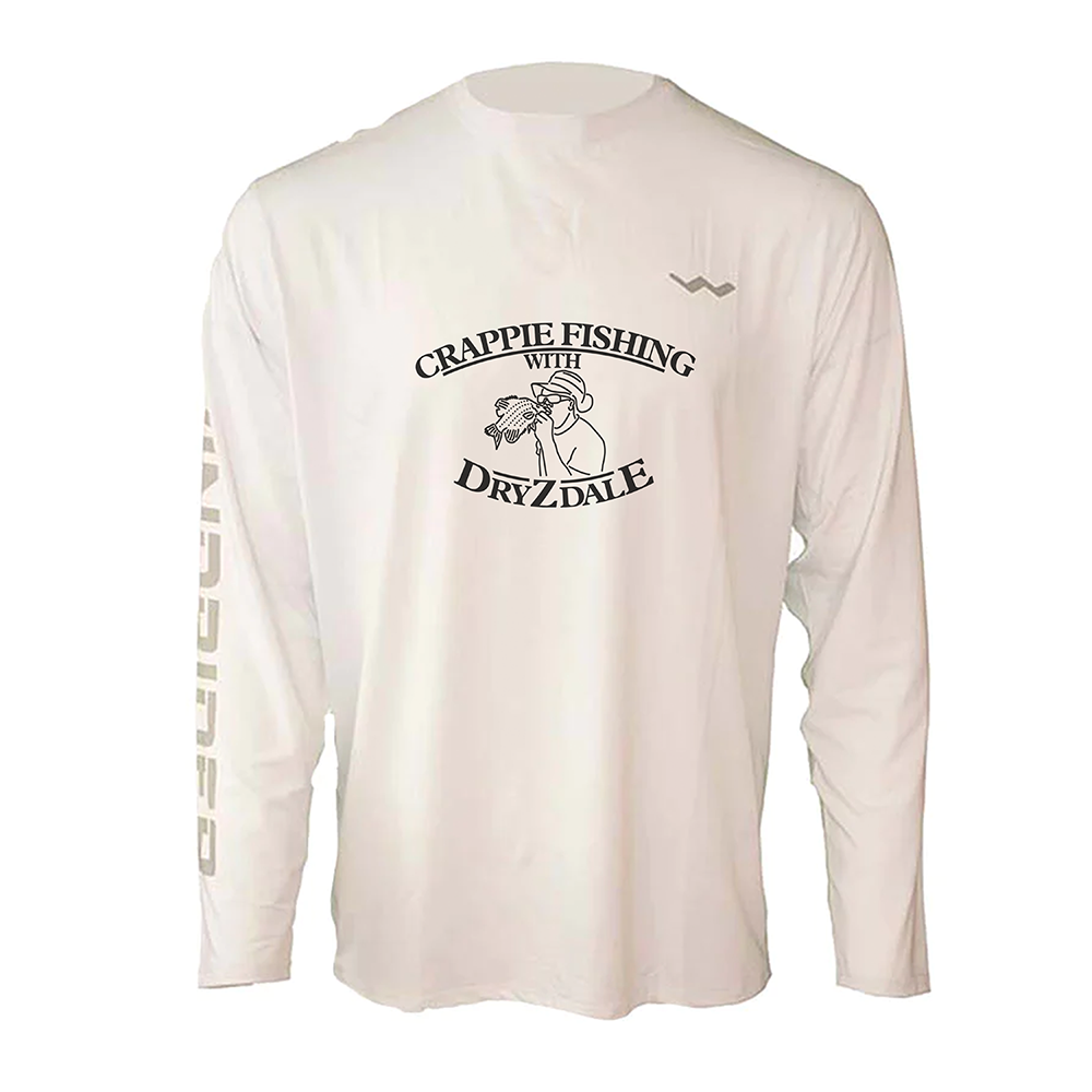 Crappie Fishing With Dryzdale Helios Fishing Shirt - White - WindRider