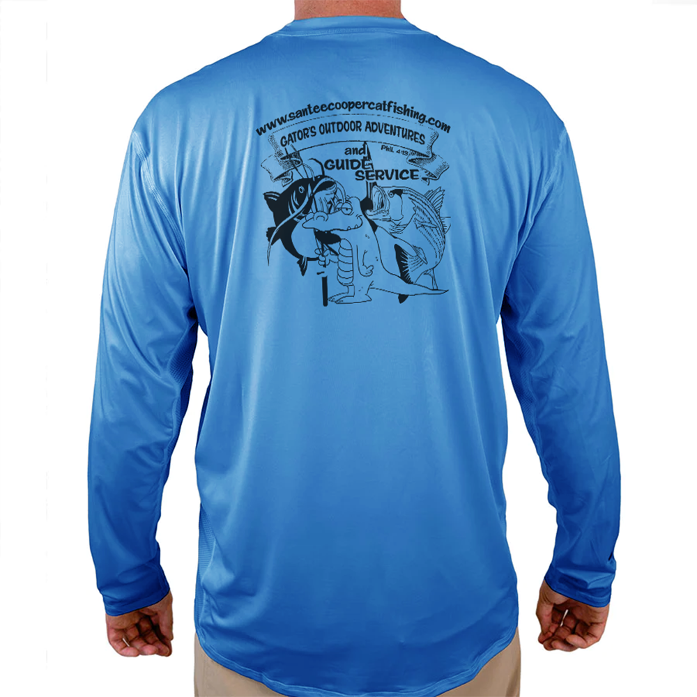 Gator'sOutdoors Adventures Helios Fishing Shirt - Blue - WindRider