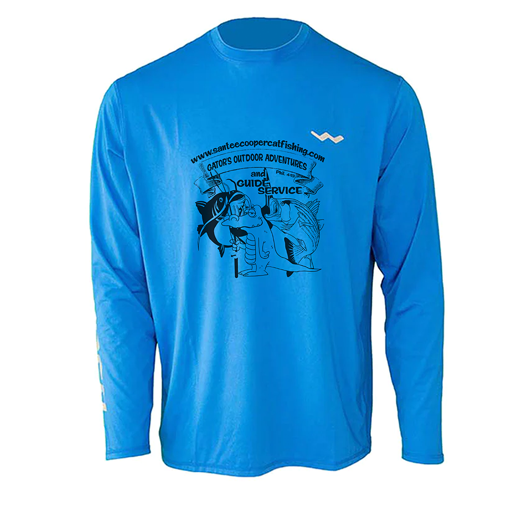 Gator'sOutdoors Adventures Helios Fishing Shirt - Blue - WindRider