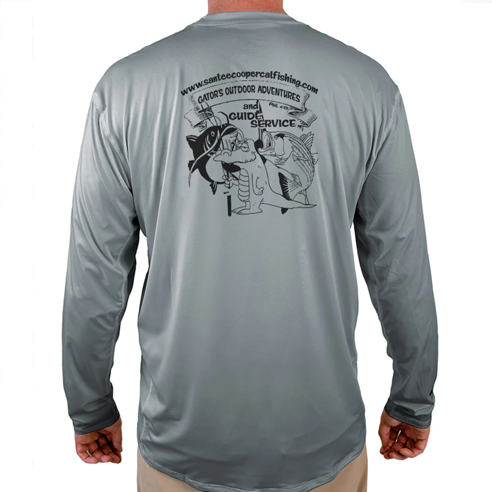 Gator'sOutdoors Adventures Helios Fishing Shirt - Grey - WindRider