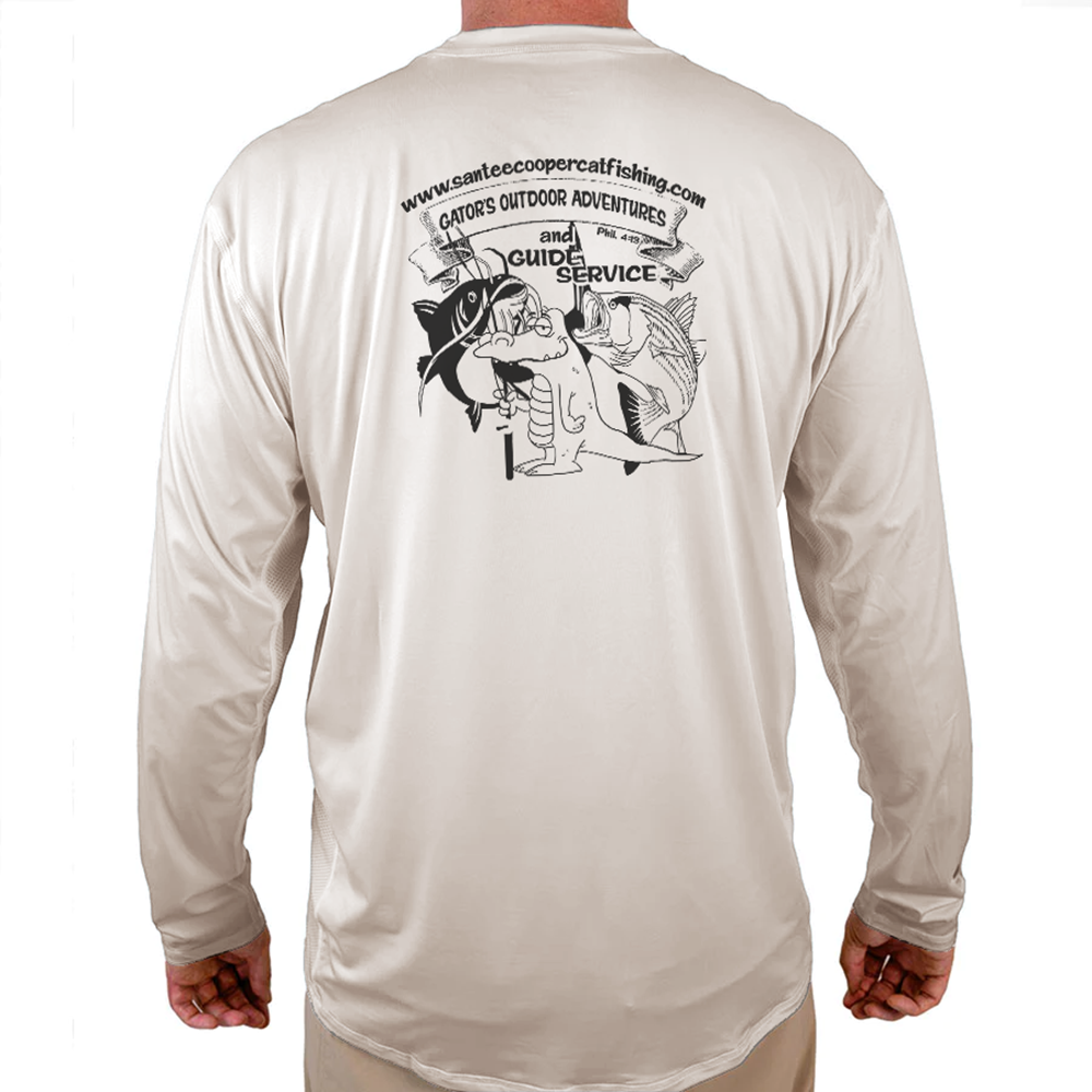 Gator'sOutdoors Adventures Helios Fishing Shirt - White - WindRider