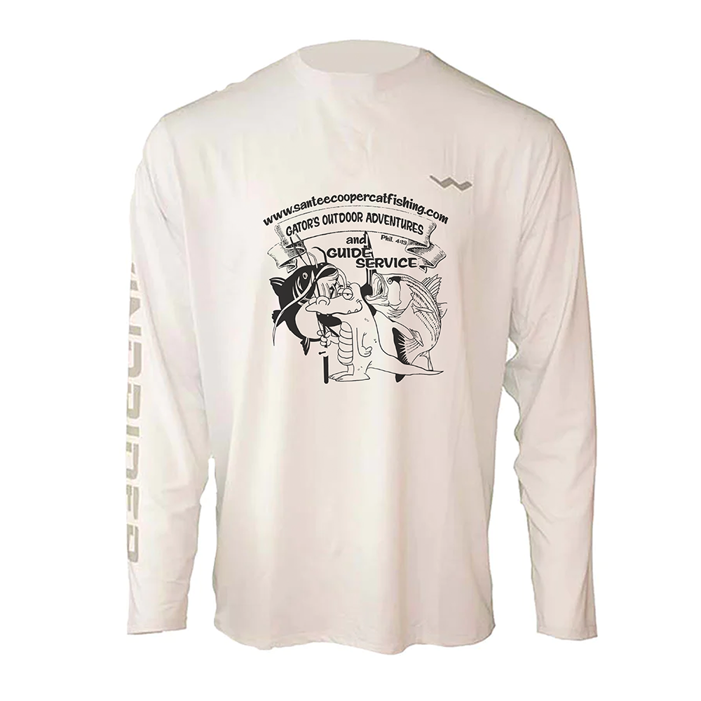 Gator'sOutdoors Adventures Helios Fishing Shirt - White - WindRider