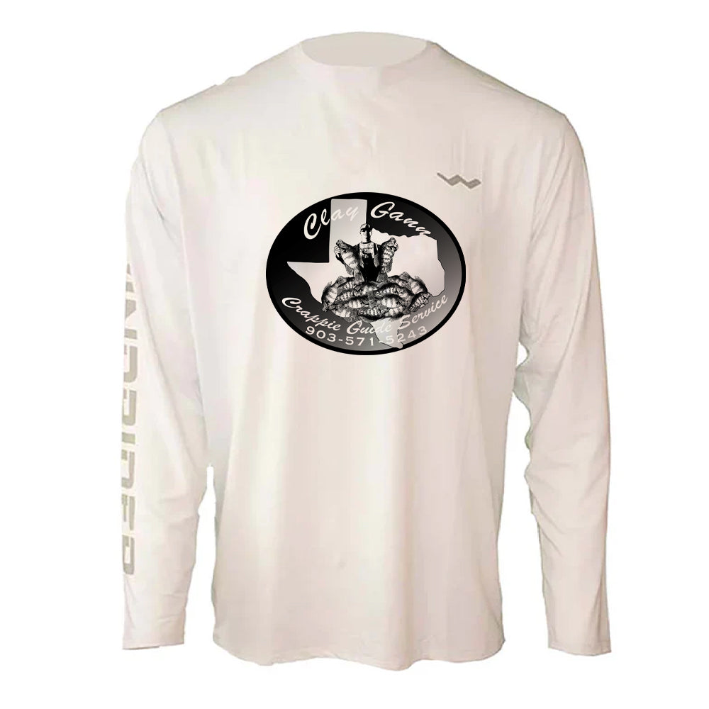ClayGann.com Helios Fishing Shirt - White - WindRider