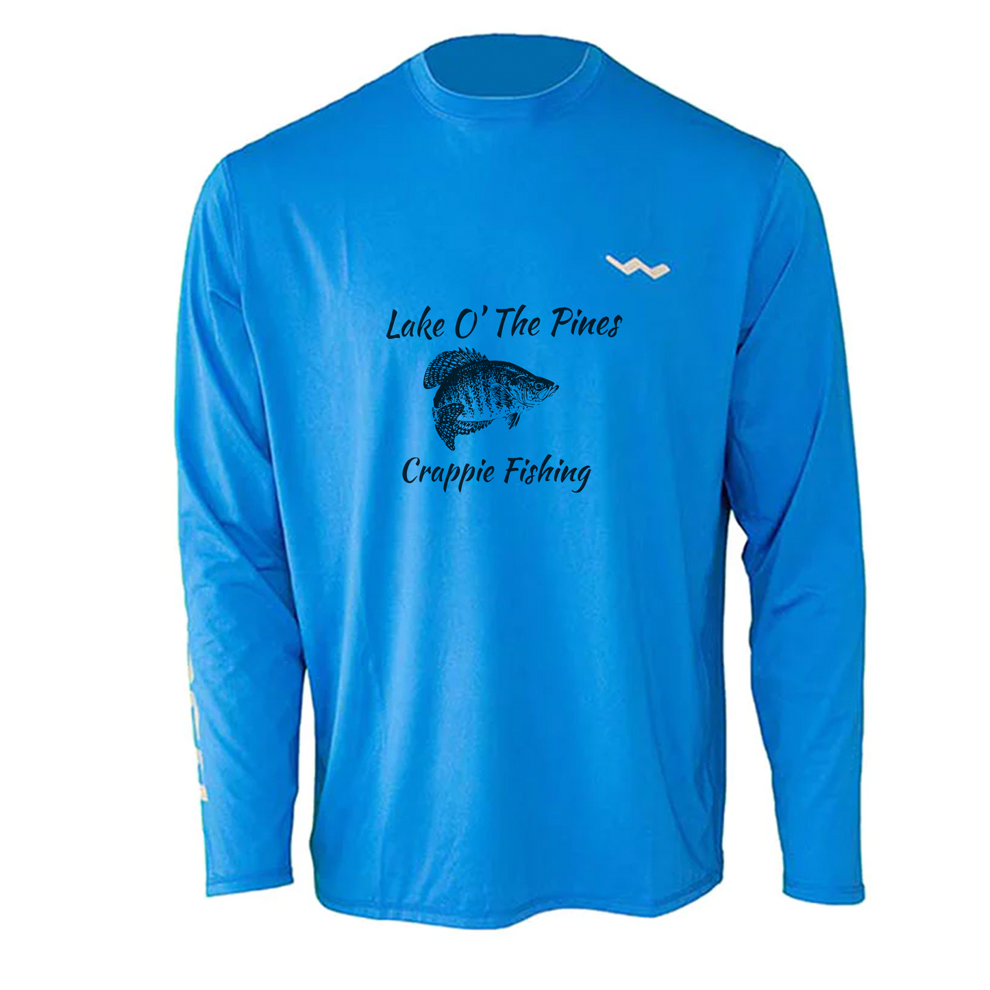 Lake O' Pines Crappie Fishing Helios Fishing Shirt - White - WindRider