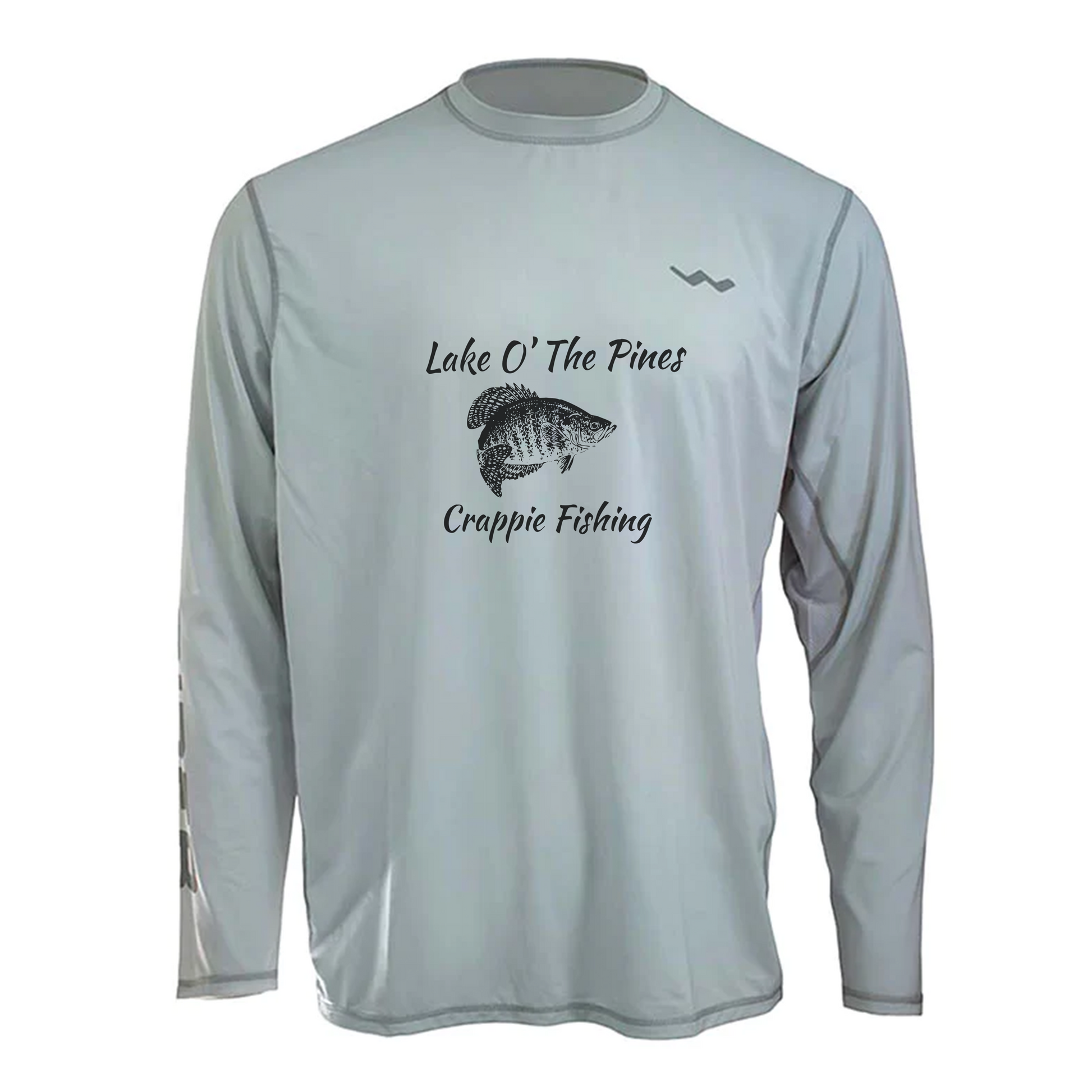 Lake O' Pines Crappie Fishing Helios Fishing Shirt - White - WindRider