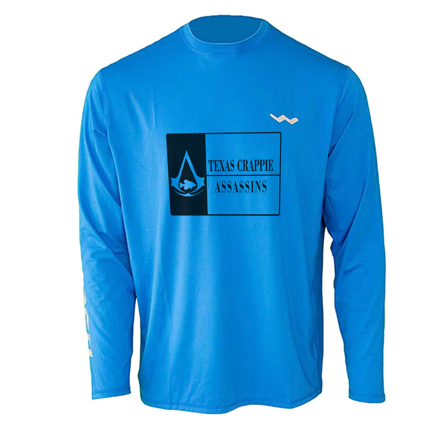 Texas Crappie Assassin Helios Fishing Shirt - White - WindRider