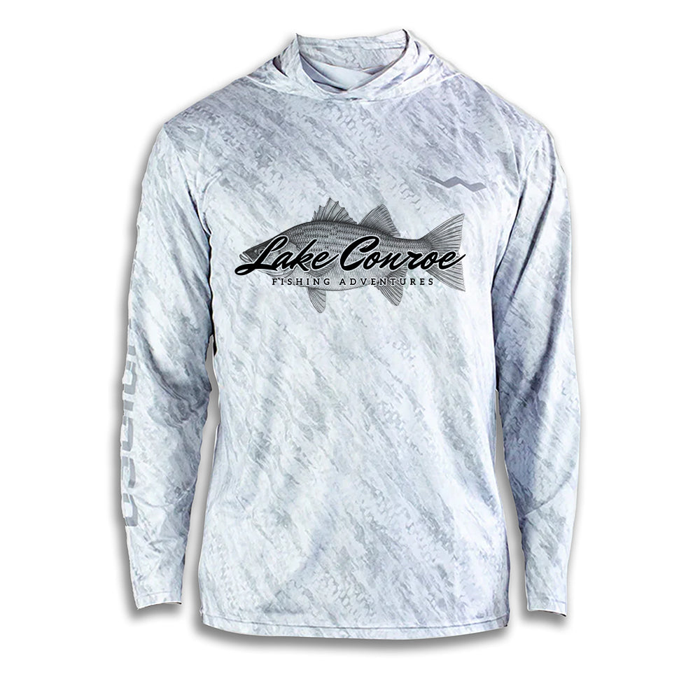 Lake Conroe Fishing Adventures Hooded Helios - Hooded - Grey - WindRider