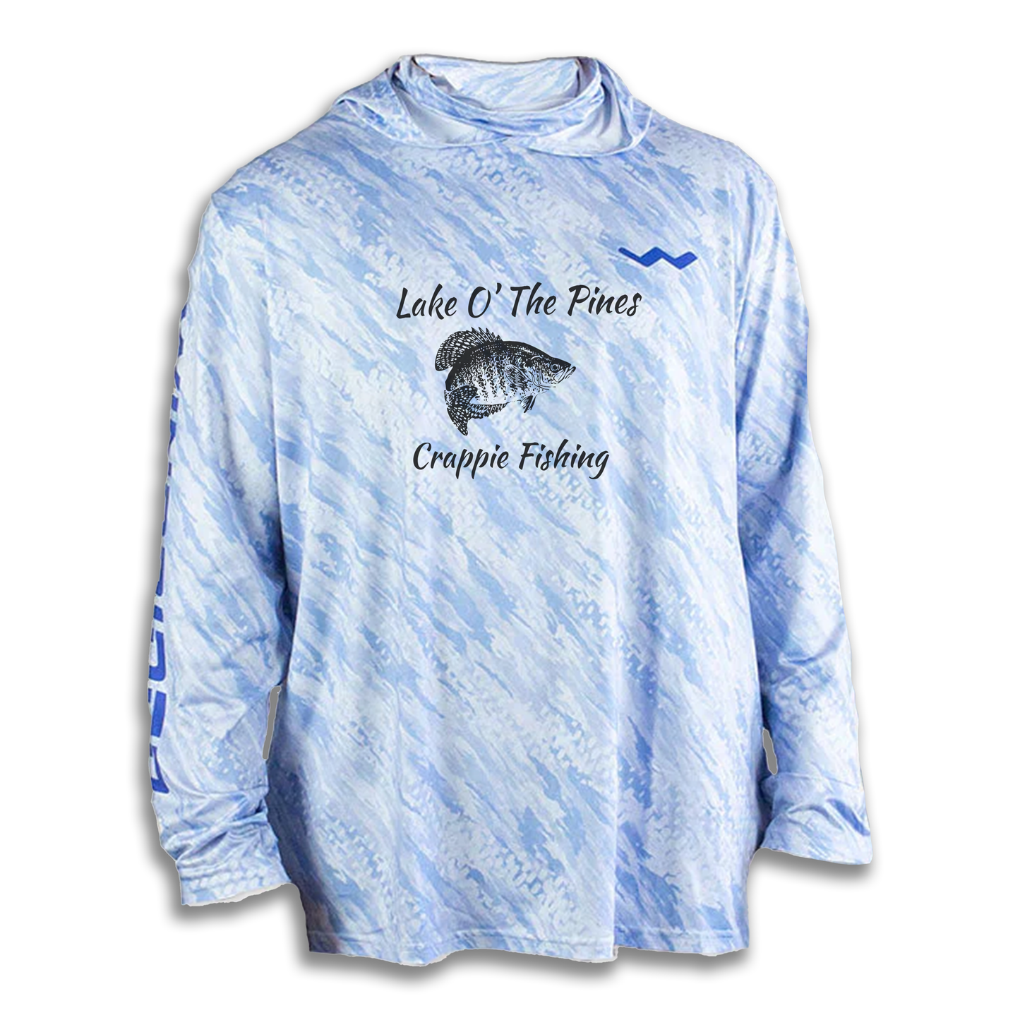 Lake O' Pines Crappie Fishing Adventures Hooded Helios - Hooded - Grey - WindRider