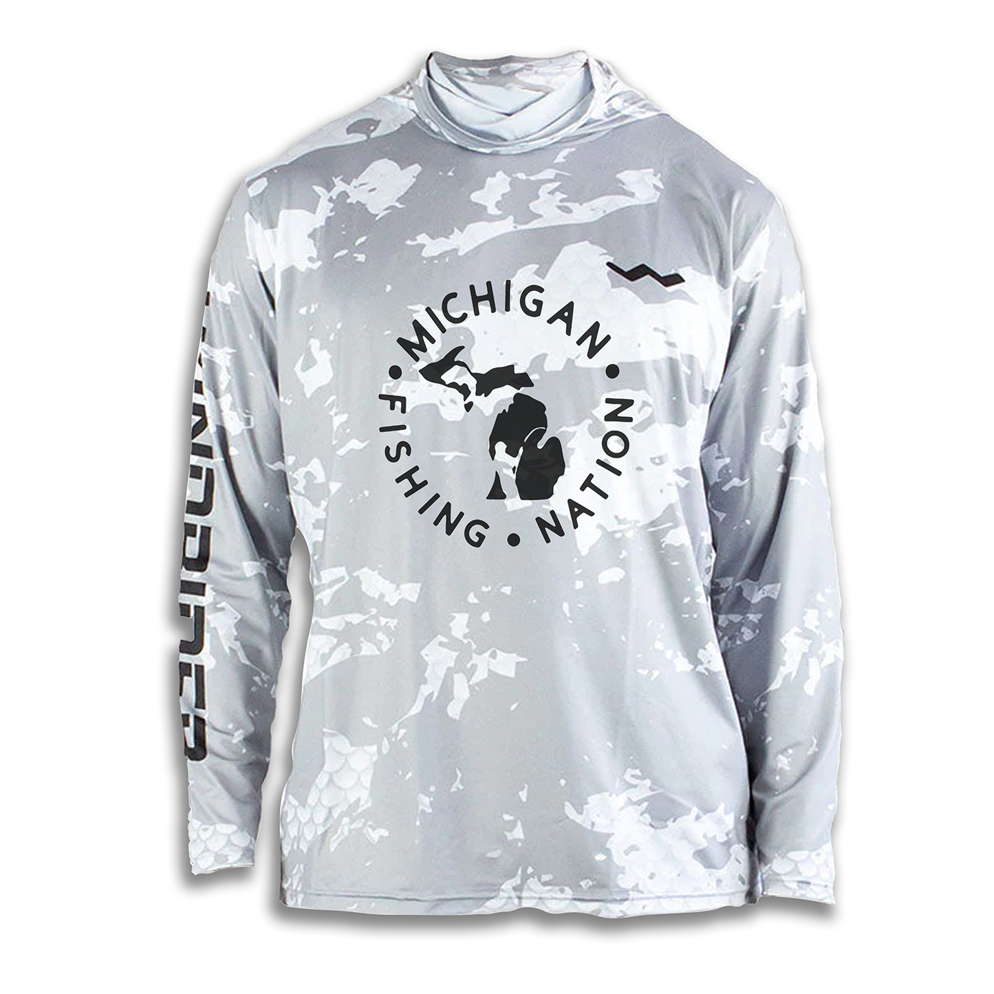 Michigan Fishing Nation TV Hooded Helios - Hooded - Grey - WindRider