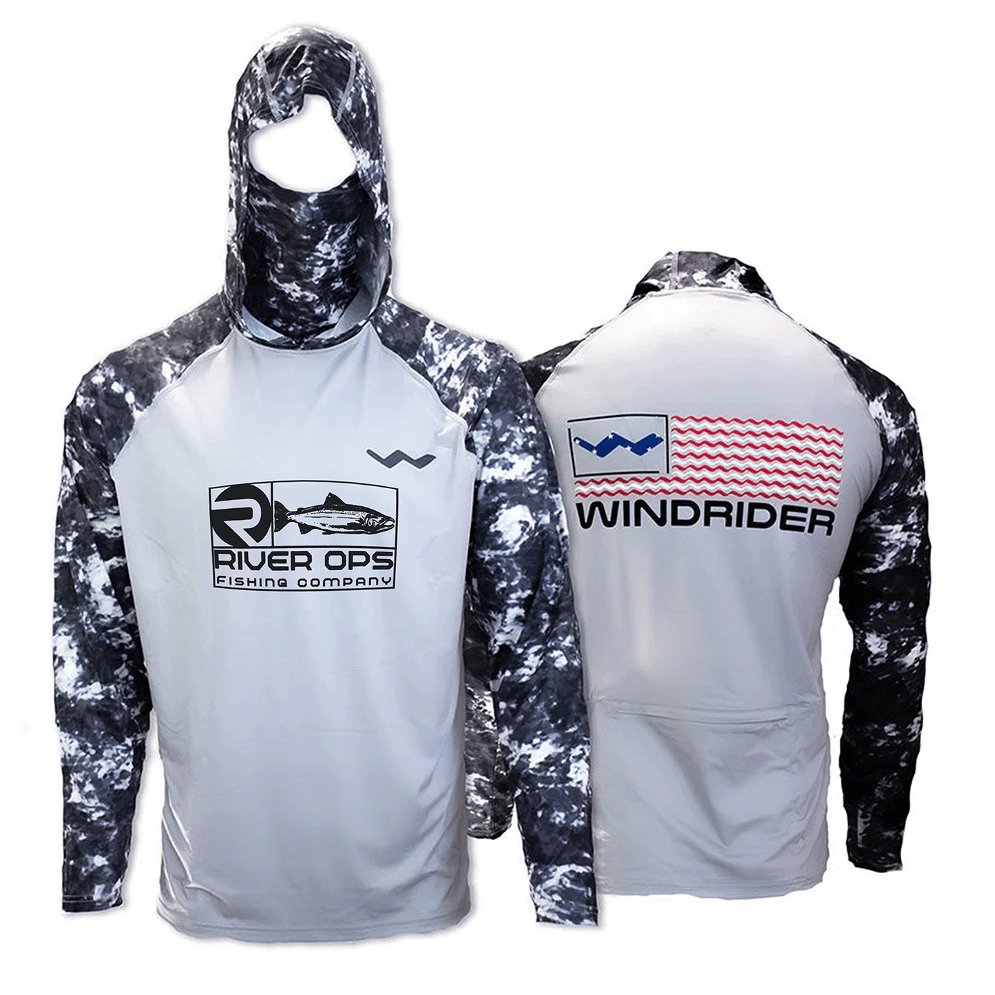River Ops Fishing Company Atoll Fishing Shirt - Grey - WindRider
