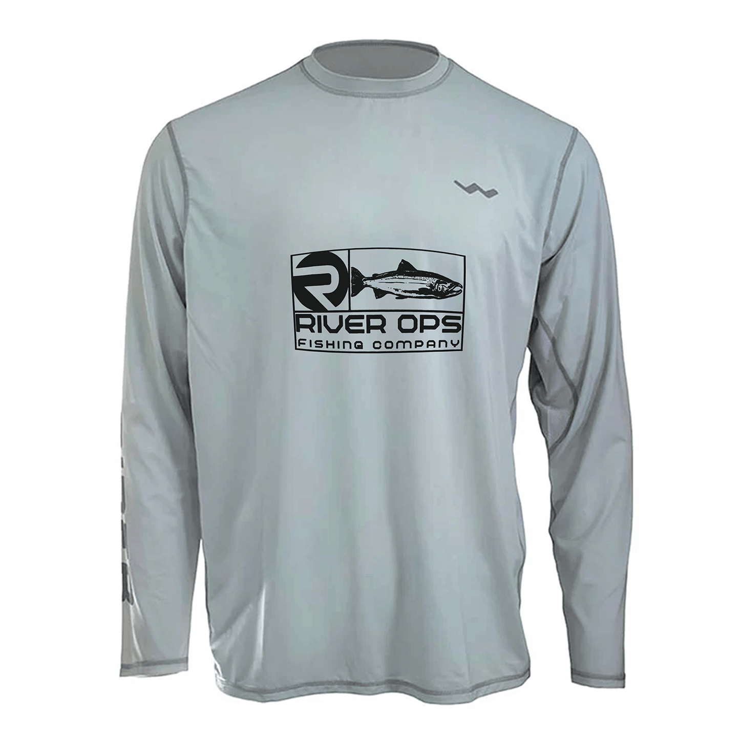 River Ops Fishing Company Helios Fishing Shirt - Grey - WindRider