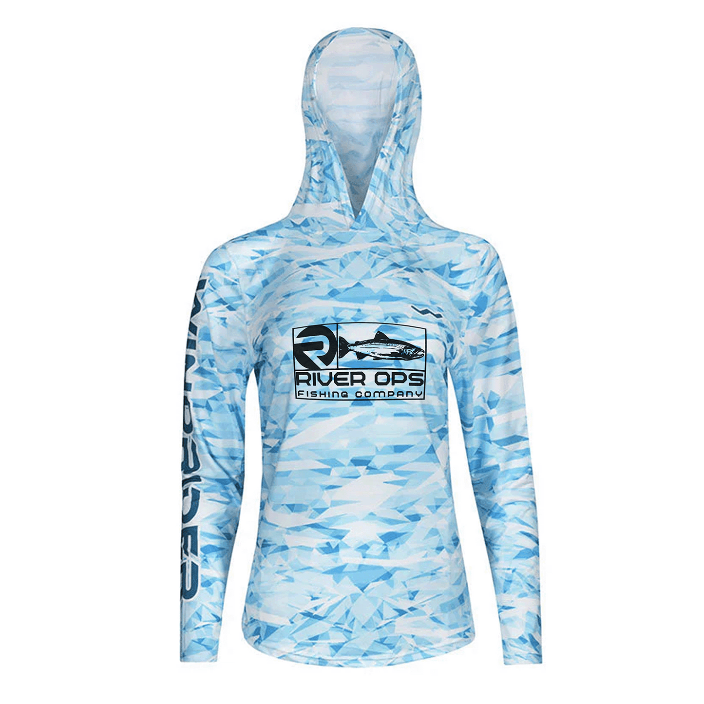 Women's River Ops Fishing Company HELIOS™ Hooded Sun Shirts - Hooded - Camo - WindRider