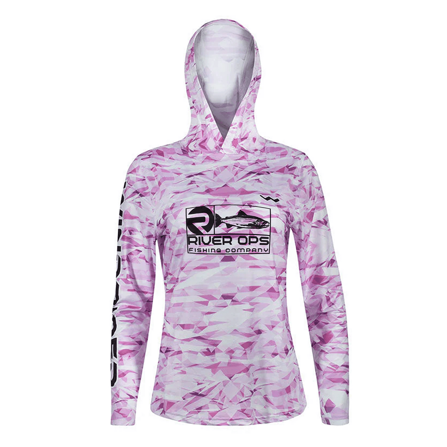 Women's River Ops Fishing Company HELIOS™ Hooded Sun Shirts - Hooded - Camo - WindRider