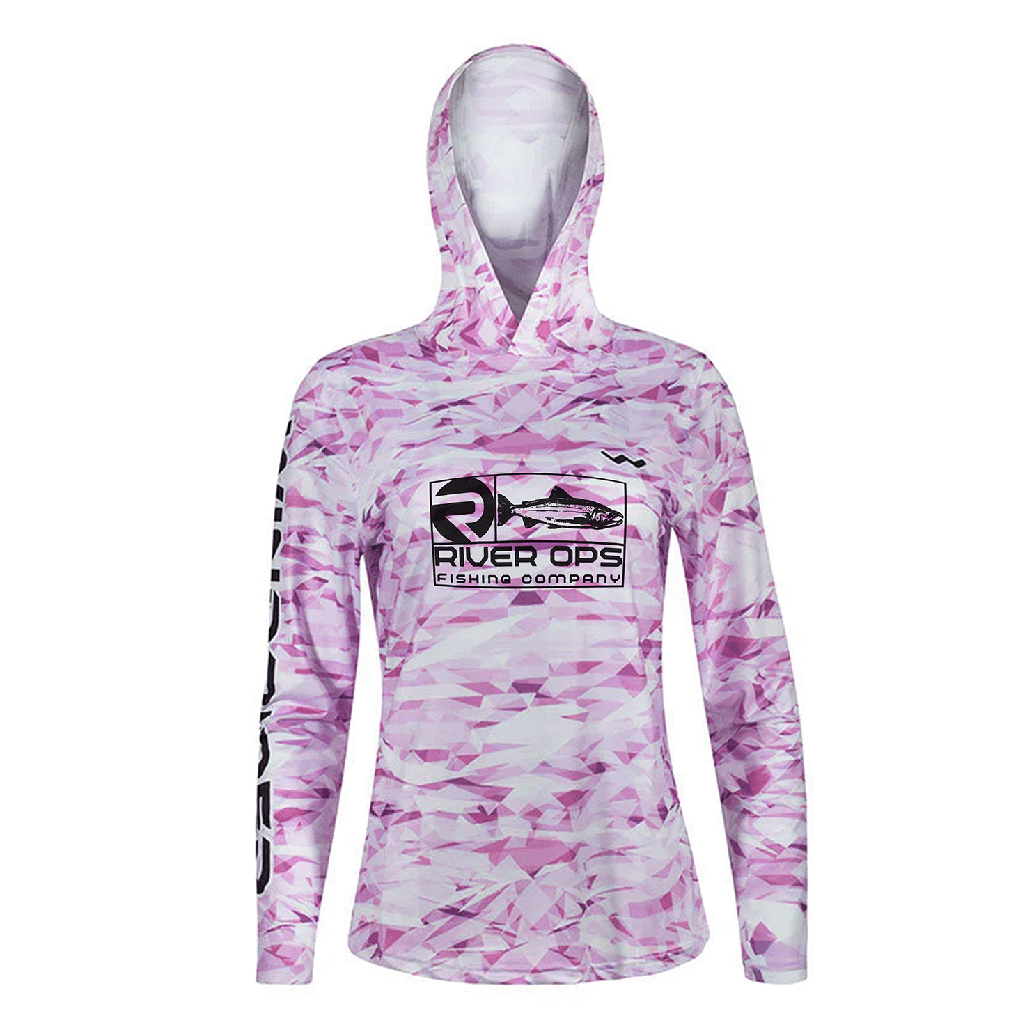 Women's River Ops Fishing Company HELIOS™ Hooded Sun Shirts - Hooded - Camo - WindRider