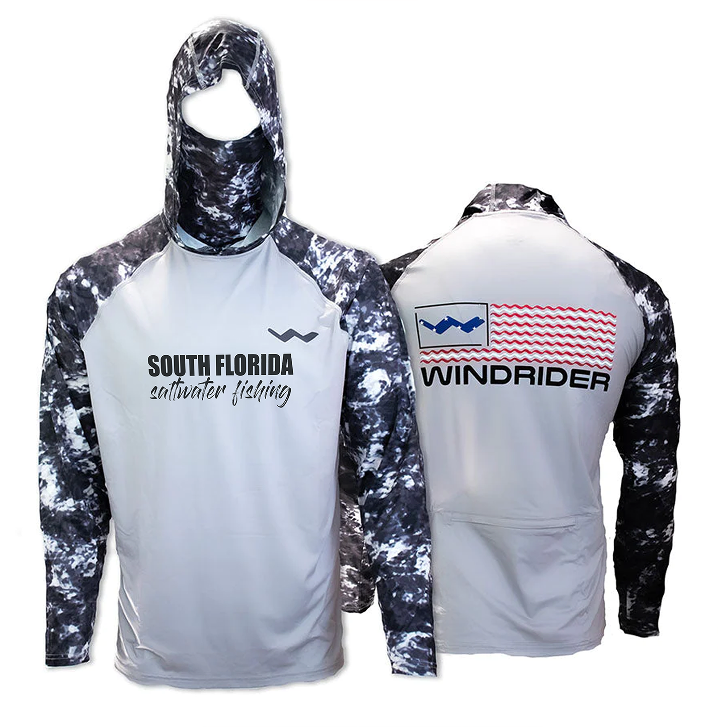 South Florida Saltwater Atoll Fishing Shirt - Grey - WindRider