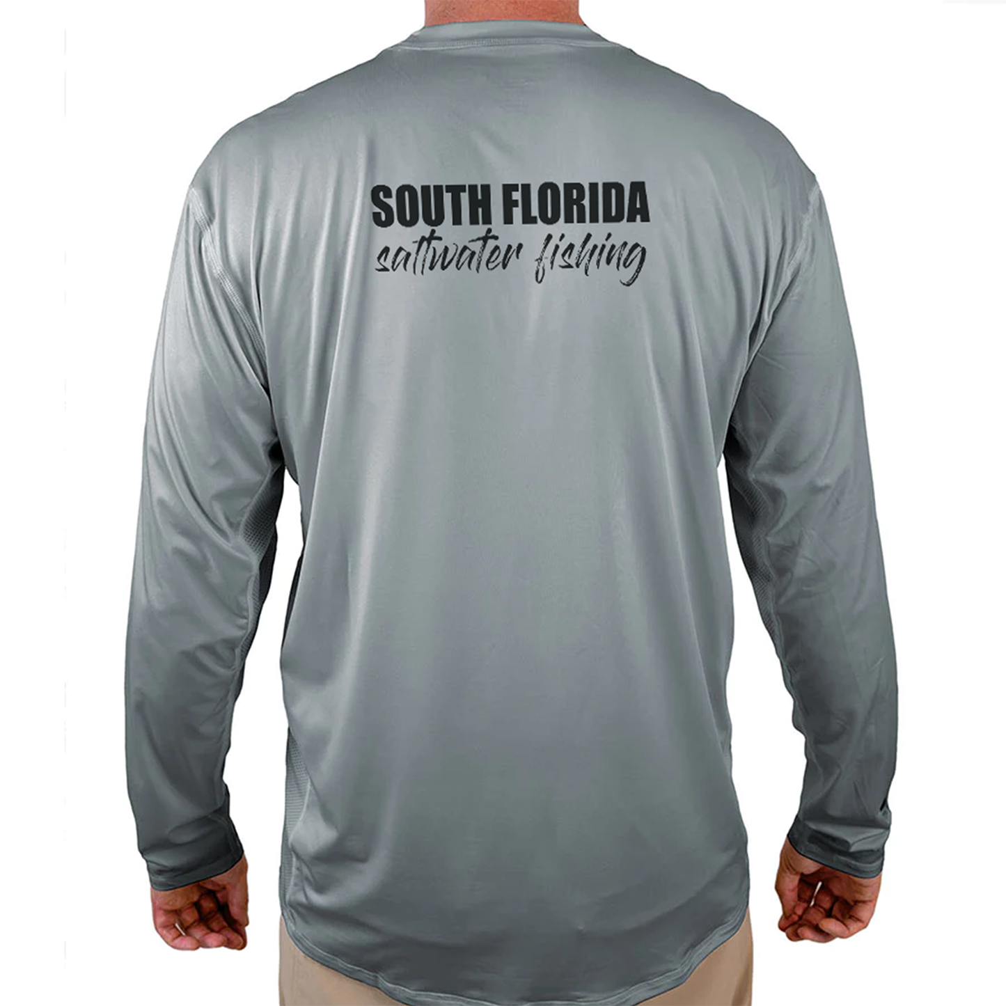 South Florida Saltwater Helios Fishing Shirt - Grey - WindRider