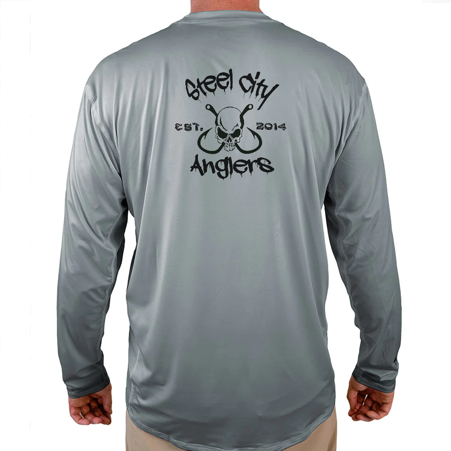 Steel City Anglers Helios Fishing Shirt - Grey - WindRider