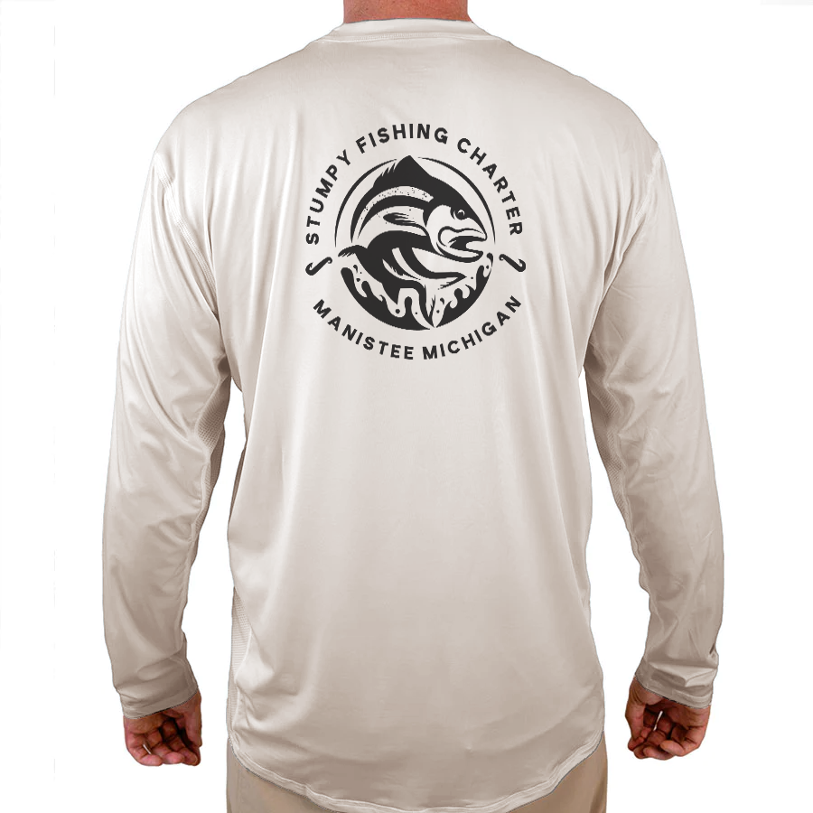 Stumpy Fishing Charter Helios Fishing Shirt - White - WindRider