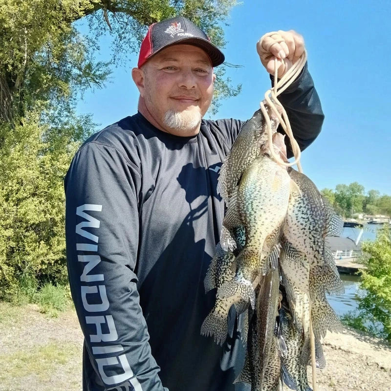Close-up of blue shirt sleeve showing fabric stretch and flexibility