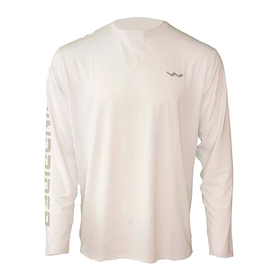 Custom Logoed Helios Fishing Shirt - White - WindRider