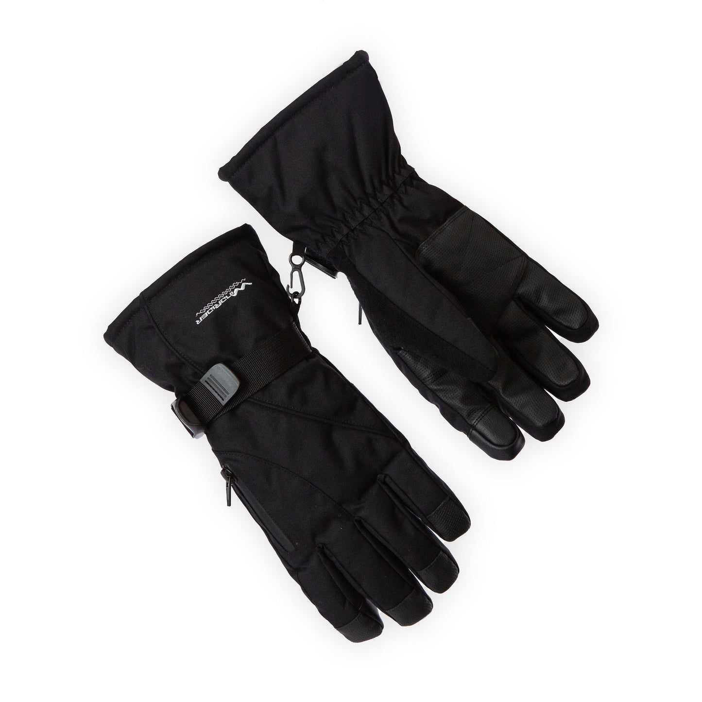Pair of insulated waterproof insulated winter fishing gloves
