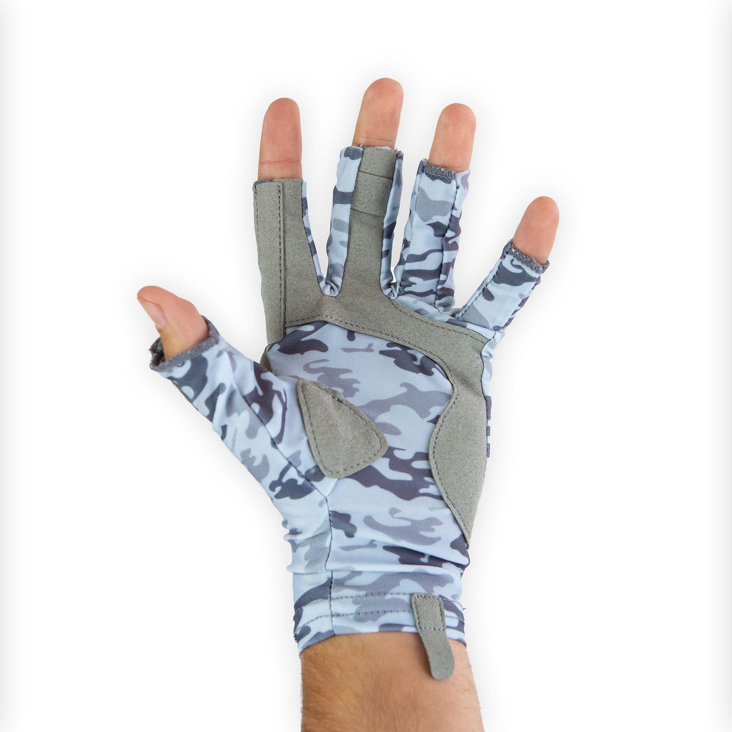WindRider 3/4 UPF 50+ Fishing Gloves - UPF 50+ - Camo - WindRider