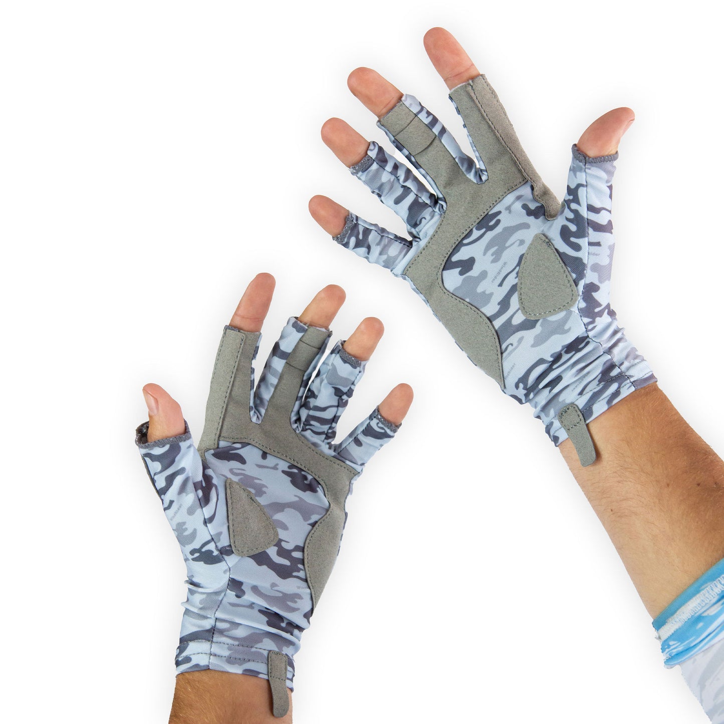 WindRider 3/4 UPF 50+ Fishing Gloves - UPF 50+ - Camo - WindRider