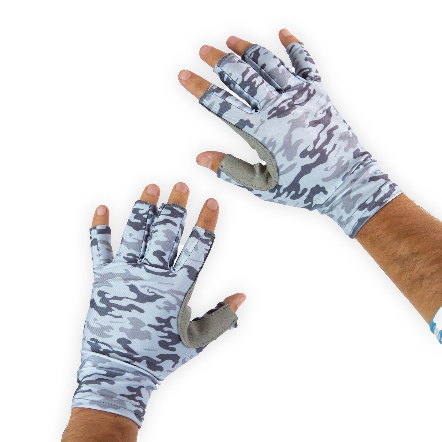 WindRider 3/4 UPF 50+ Fishing Gloves - UPF 50+ - Camo - WindRider
