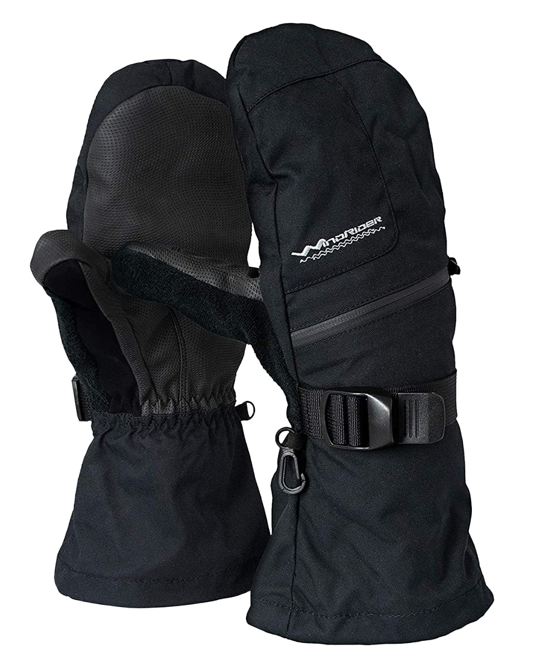 Pair of insulated waterproof insulated winter fishing gloves