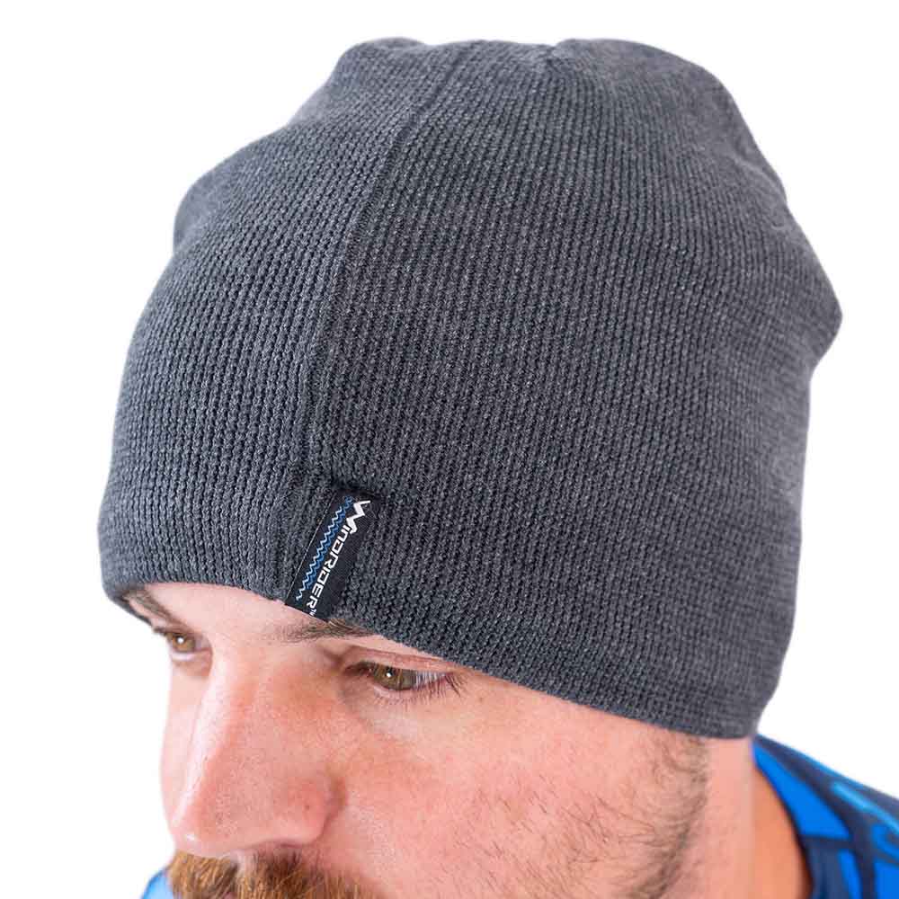 Three-quarter view of insulated ice gear jacket with hood and storm flaps