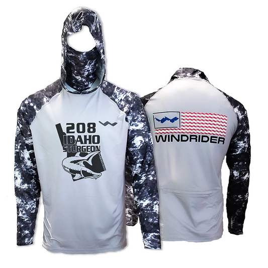 208 Idaho Sturgeon Atoll Fishing Shirt - Grey - WindRider